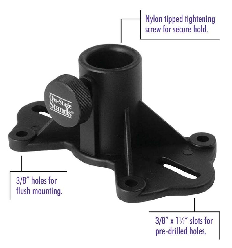 OnStage EB9760 Exterior Speaker Mounting Bracket,Black - Image 2